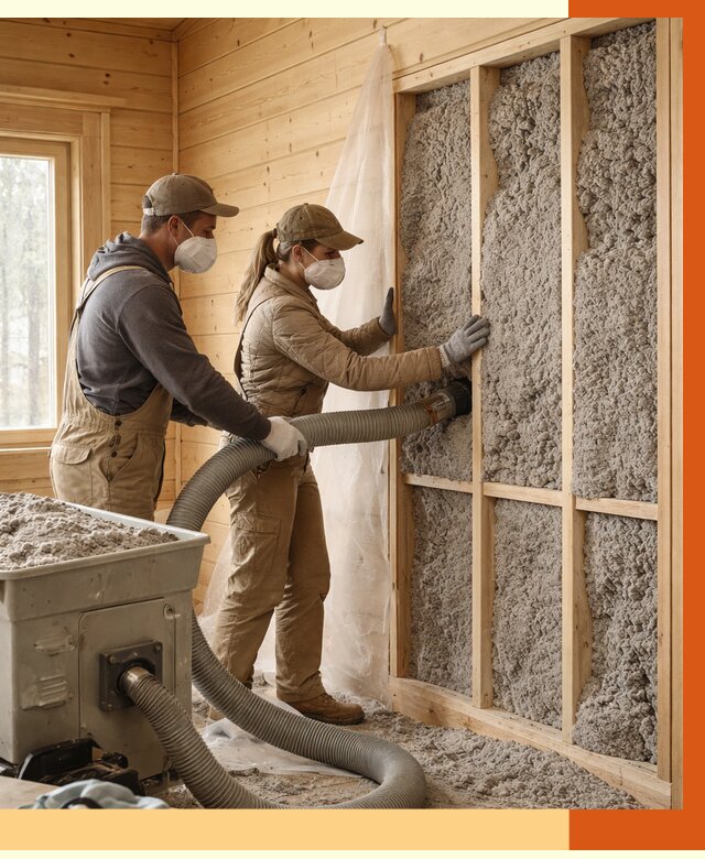 Утепление дачного дома эковатой в Ржеве от 1490 руб./м2 — комплексно, ТепломастерРжв