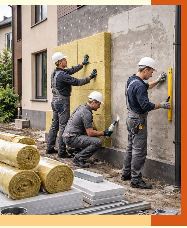 Утепление таунхауса в Ржеве от 7401 руб/м2 — комплекс под ключ | ТепломастерРжв