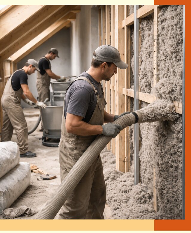 Утепление таунхауса эковатой в Ржеве от 2261 руб./м² — монтаж и задувка | ТепломастерРжв