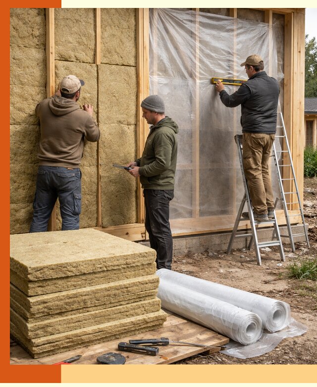 Утепление каркасного дома в Ржеве под ключ с гарантией качества