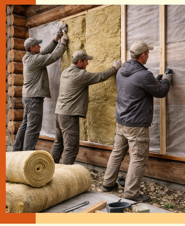 Утепление деревянного дома в Ржеве эффективными технологиями