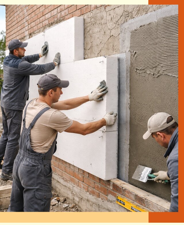 Утепление кирпичного дома в Ржеве от 4317 руб. под ключ | ТепломастерРжв