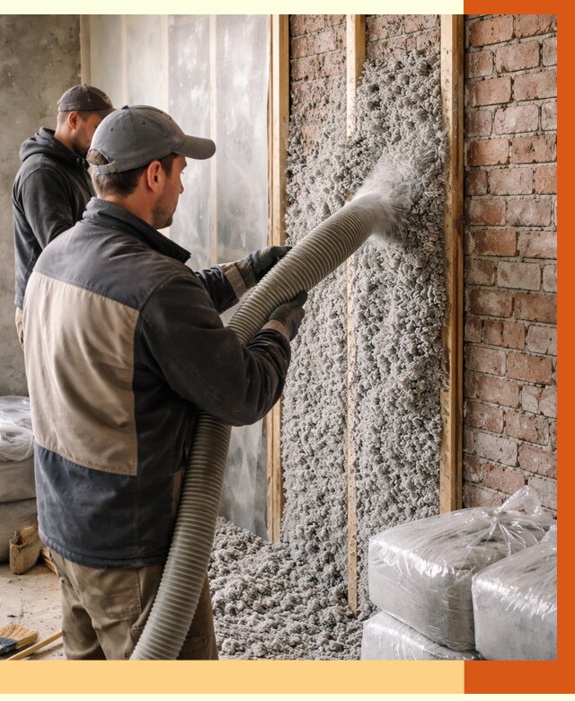 Утепление кирпичного дома эковатой в Ржеве от 2416 руб./м² | ТепломастерРжв