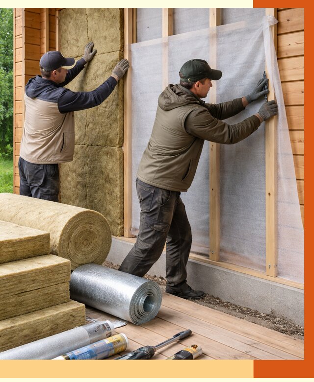 Утепление дома из двойного бруса в Ржеве от 4934 руб./м² — ТепломастерРжв под ключ