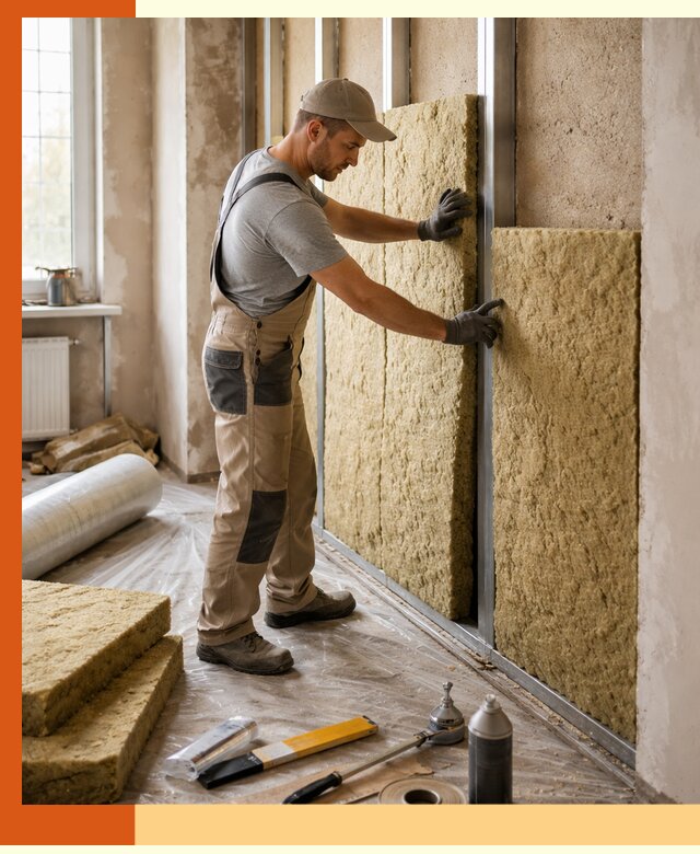 Утепление квартиры в Ржеве — комплексная теплоизоляция стен и полов