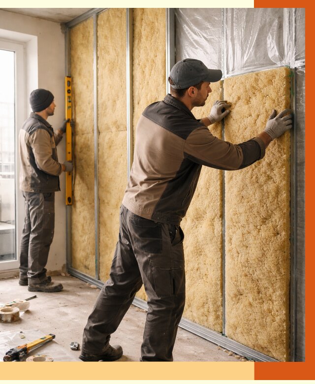 Утепление квартиры изнутри в Ржеве от 4471 руб. за м2 | Проф. работы ТепломастерРжв