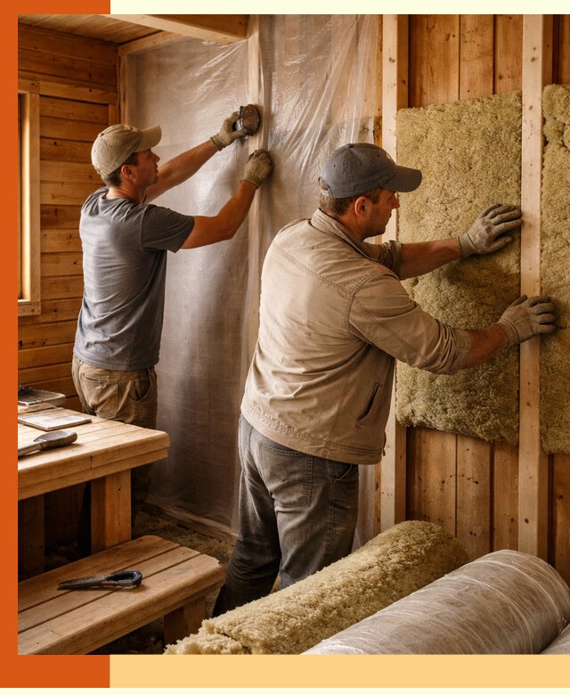 Утепление бани изнутри в Ржеве качественно и недорого