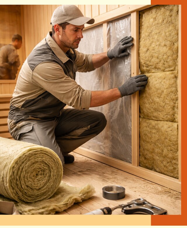 Утепление сауны изнутри в Ржеве от 6681 руб. за м2 | ППУ, под ключ — ТепломастерРжв