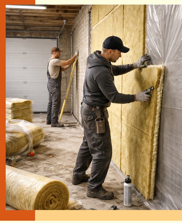 Утепление гаража под ключ в Ржеве — все виды теплоизоляции