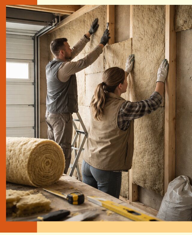 Утепление гаража изнутри в Ржеве: быстро и надежно