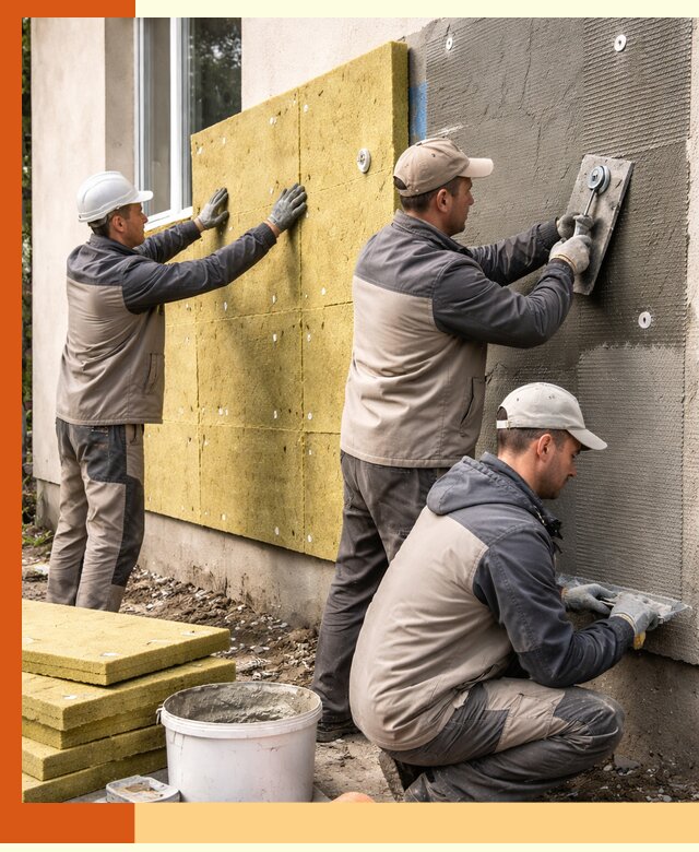 Утепление фасада под штукатурку в Ржеве — энергоэффективная технология