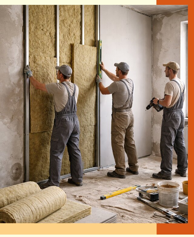 Утепление стен изнутри в Ржеве от 2313 руб/м² под ключ | ТепломастерРжв