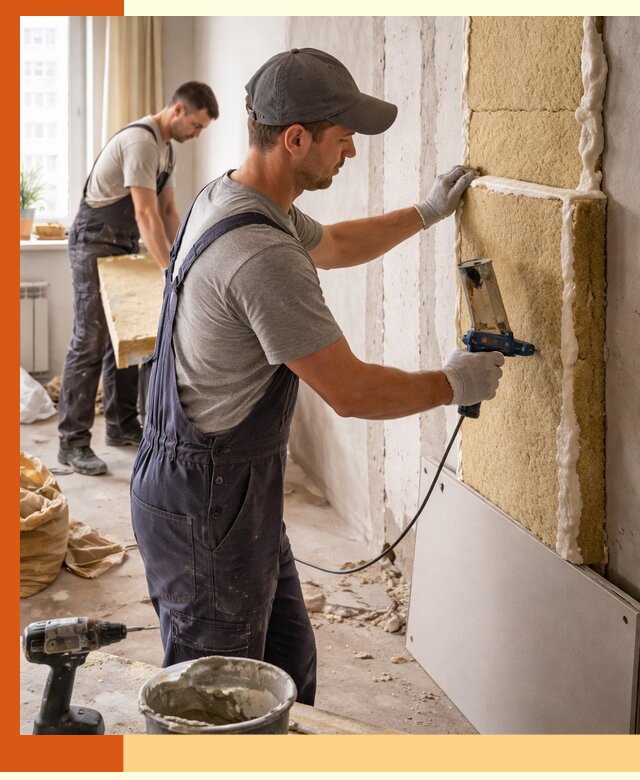 Утепление стен изнутри в Ржеве — качественно и эффективно