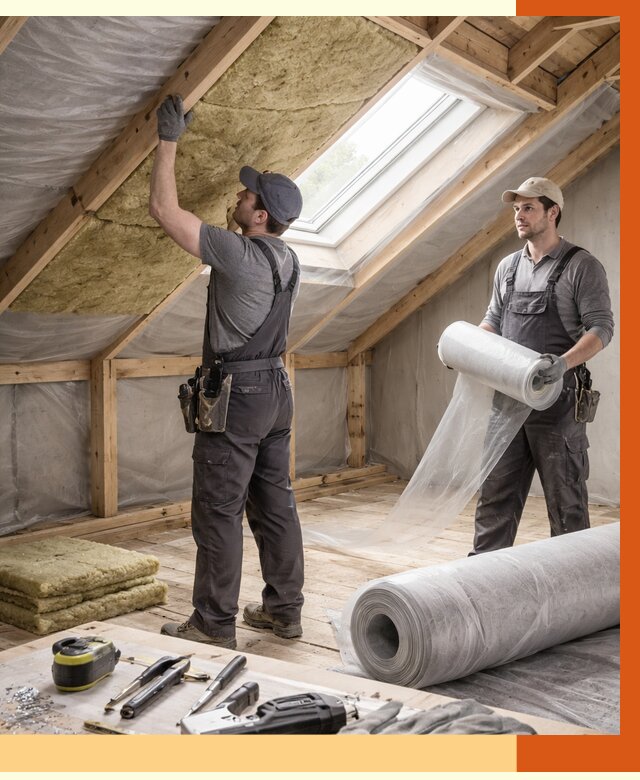 Утепление крыши изнутри мансарды в Ржеве от 4317 руб./м² | ТепломастерРжв