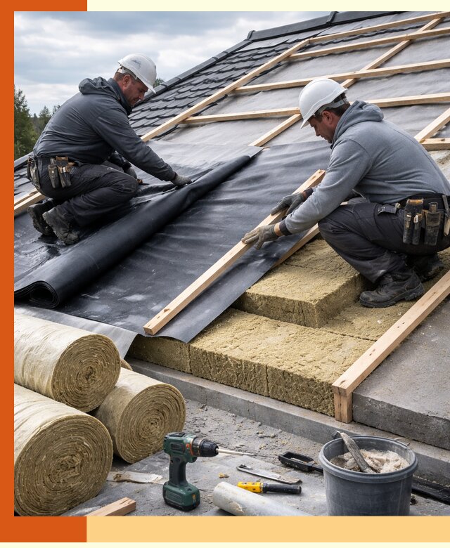 Утепление крыши снаружи в Ржеве: профессиональная теплоизоляция