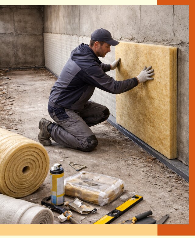 Утепление фундамента изнутри в Ржеве от 4317 руб./м2 — работы под ключ | ТепломастерРжв