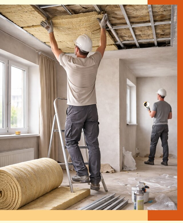 Утепление потолка в частном доме в Ржеве от 977 руб./м² — работы под ключ | ТепломастерРжв