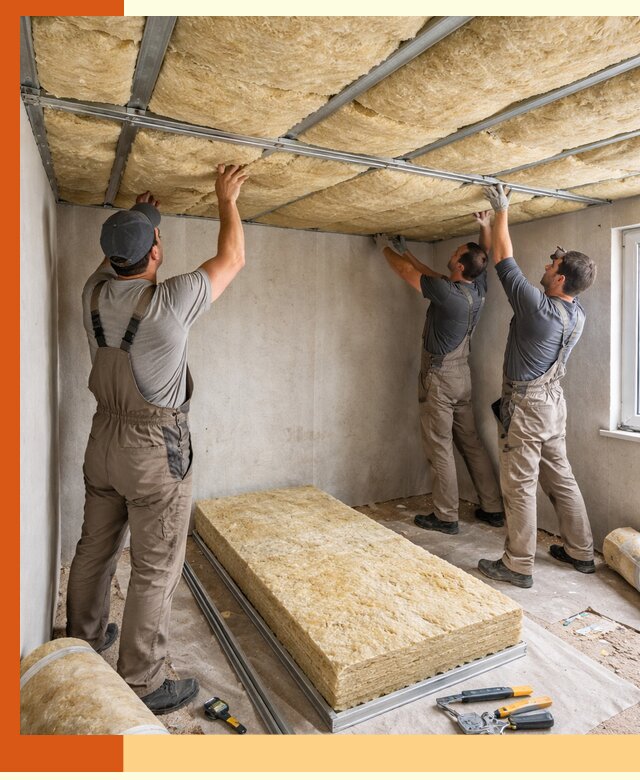 Утепление потолка в Ржеве — тепло и без сквозняков