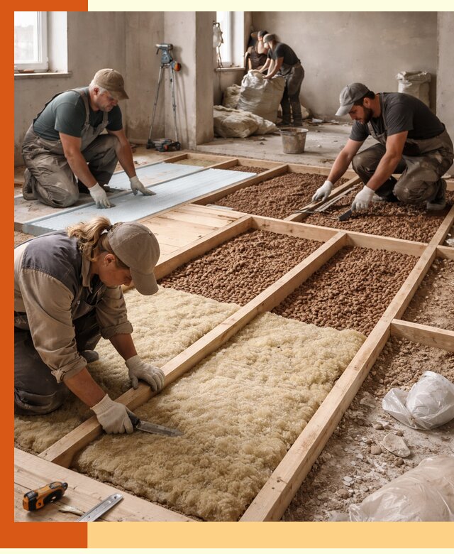 Утепление перекрытий жилых и промышленных зданий в Ржеве