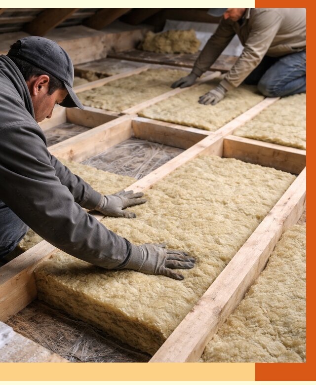 Утепление чердака минватой в Ржеве от 3598 руб/м2 под ключ | ТепломастерРжв