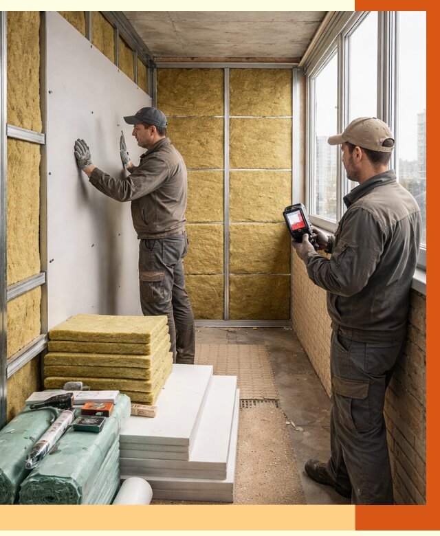 Утепление балкона в Ржеве от 4626 руб. под ключ | ТепломастерРжв