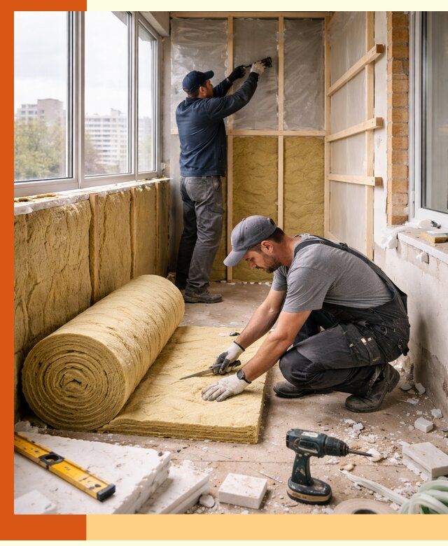 Утепление балкона под ключ в Ржеве качественно и быстро