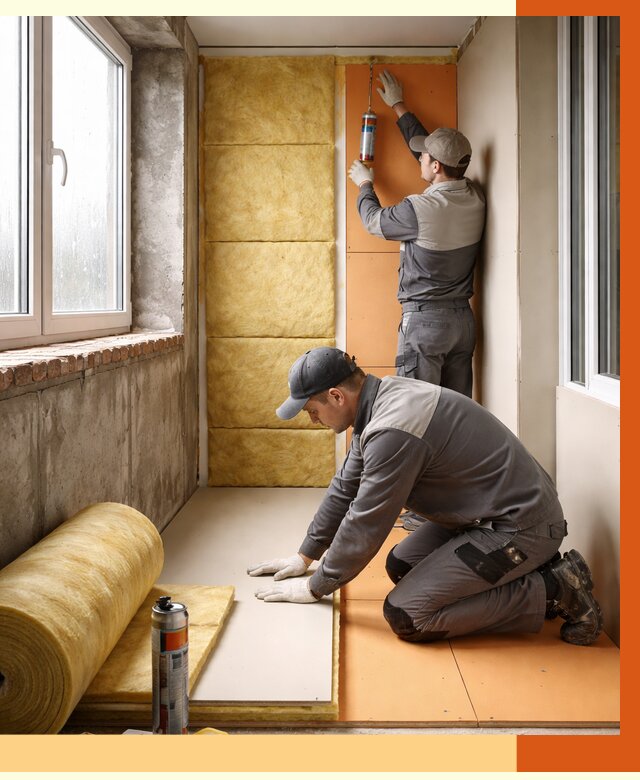 Утепление лоджии под ключ в Ржеве от 6681 руб/м2 — комплексное решение | ТепломастерРжв