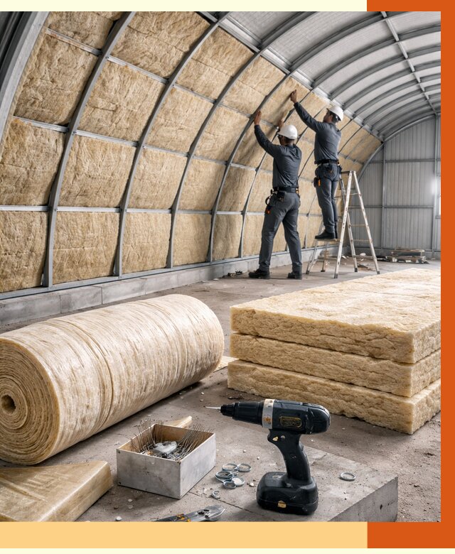 Утепление арочного ангара в Ржеве от 3289 руб./м2 под ключ | ТепломастерРжв