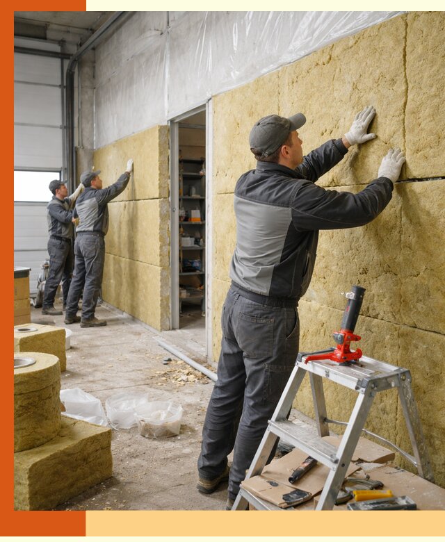 Утепление автосервиса и мастерских в Ржеве качественно и надёжно