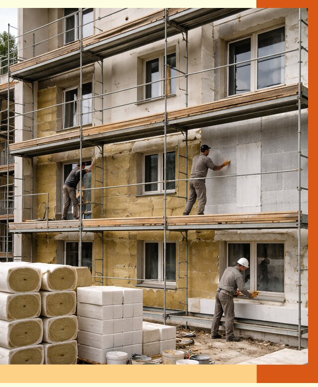 Утепление гостиницы в Ржеве от 7401 руб./м2 — комплексно, ППУ, под ключ | ТепломастерРжв