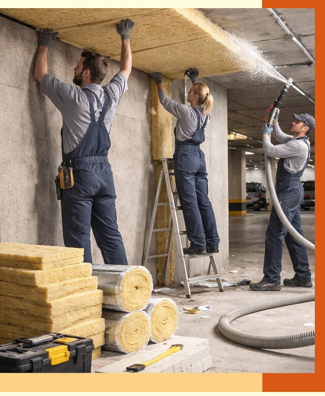 Утепление паркинга в Ржеве от 6990 руб./м2 — работы под ключ | ТепломастерРжв