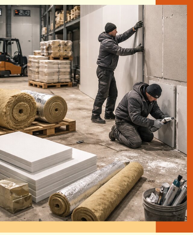 Утепление холодного склада в Ржеве от 8737 руб/м2 — комплексное под ключ | ТепломастерРжв