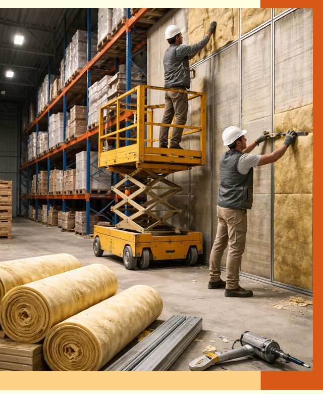 Утепление торгового склада в Ржеве от 3289 руб/м2 — комплексно и под ключ | ТепломастерРжв