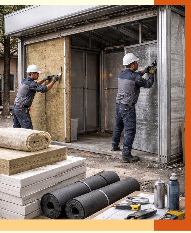 Утепление павильона шаурма в Ржеве под ключ от 1233 руб. за м² | ТепломастерРжв