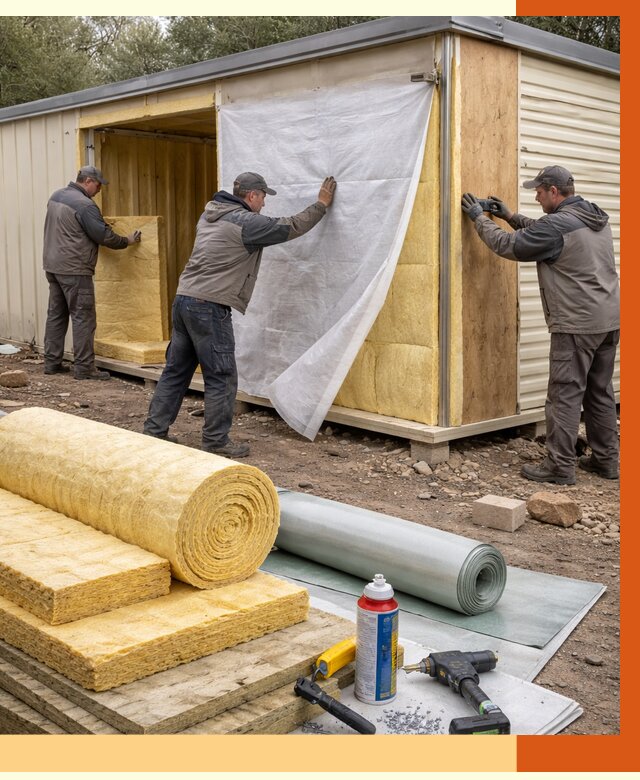 Утепление строительной бытовки в Ржеве от 12849 руб. под ключ | ТепломастерРжв