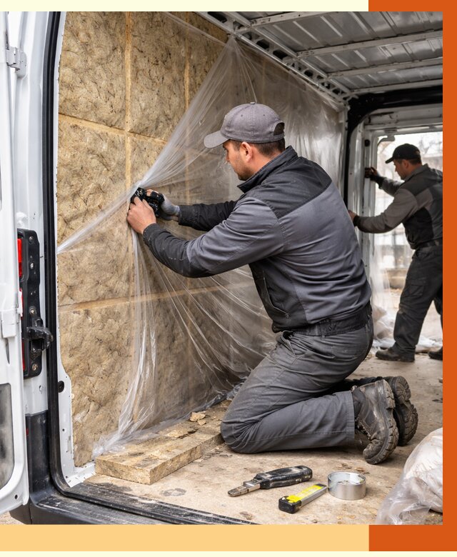 Утепление фургона в Ржеве от 16960 руб/м2 — утепление фургона ППУ и кузова | ТепломастерРжв