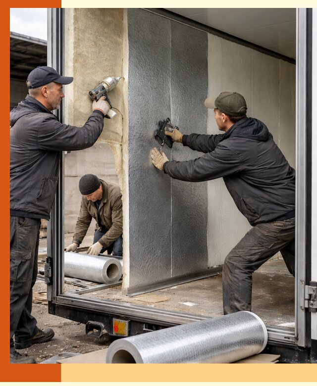 Утепление холодильного кузова в Ржеве — монтаж и теплоизоляция