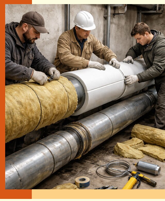 Утепление трубопровода в Ржеве с гарантией энергоэффективности