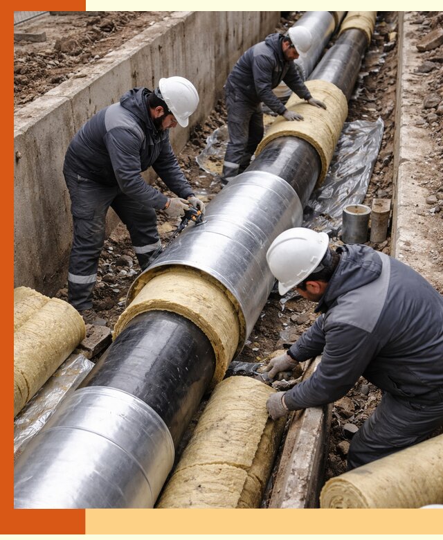 Утепление теплотрассы в Ржеве: утеплительные работы и материалы