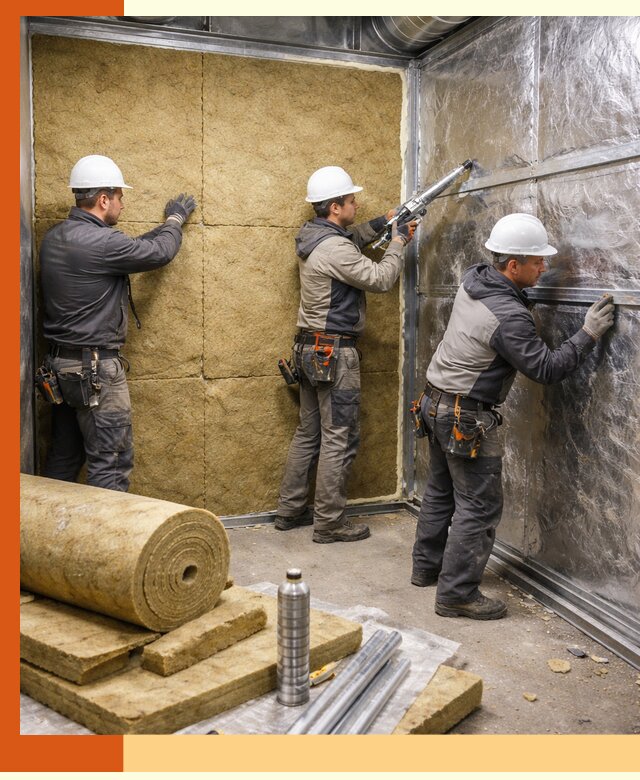 Утепление венткамеры в Ржеве — качественная теплоизоляция и шумопоглощение