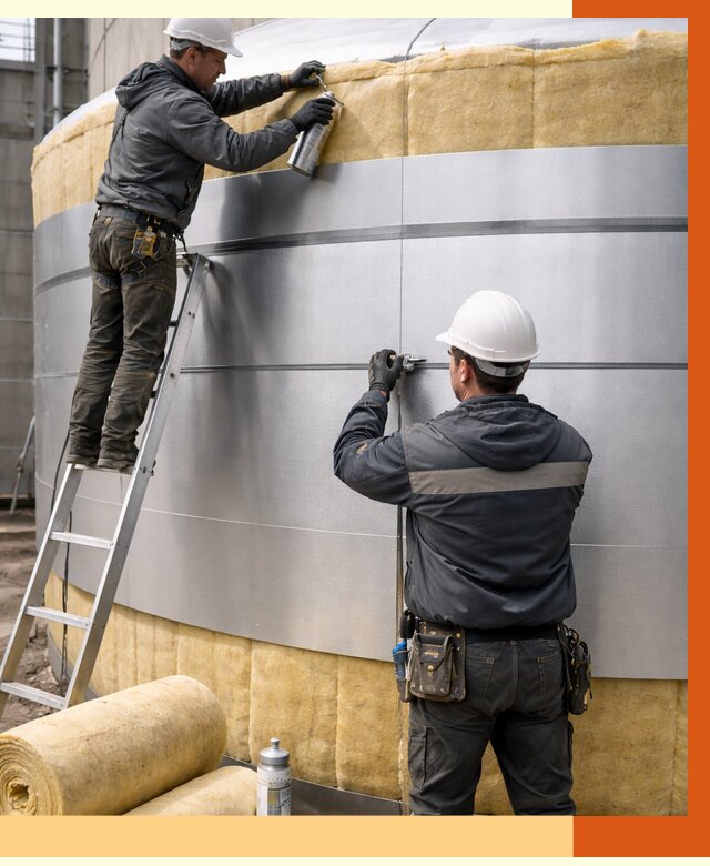 Утепление цистерны в Ржеве пенополиуретаном от 14905 руб. под ключ | ТепломастерРжв