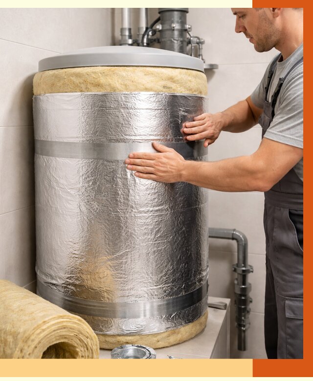 Утепление бойлера в Ржеве от 4626 руб. под ключ | Утепление ППУ | ТепломастерРжв