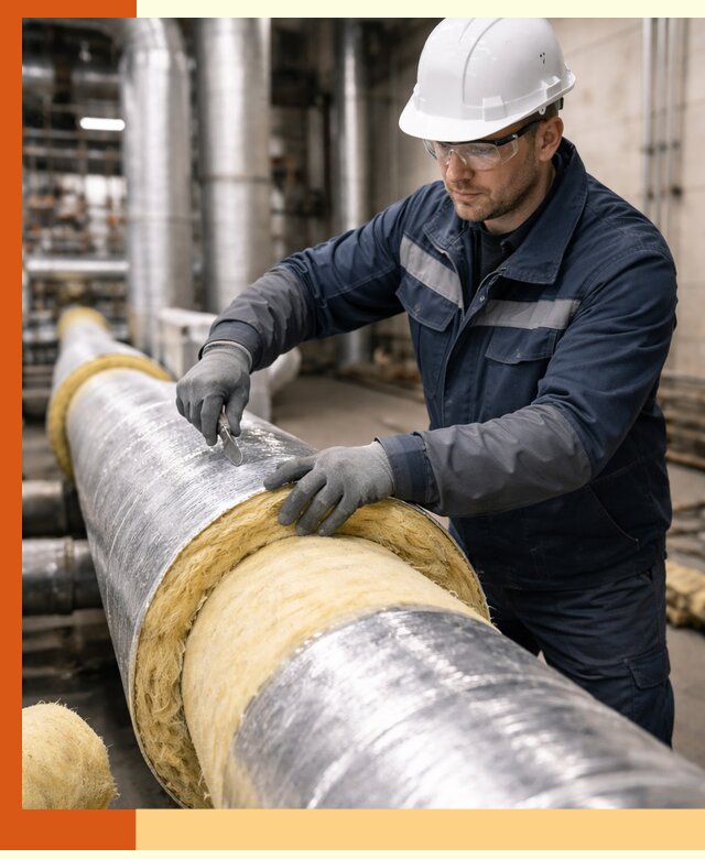 Утепление технологического оборудования и заводских установок в Ржеве