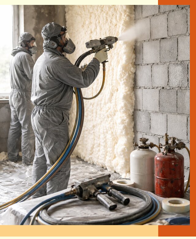 Утепление блочной стены ППУ в Ржеве от 4369 руб./м² — ТепломастерРжв