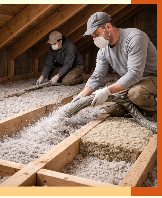 Заполнение полостей чердачного перекрытия в Ржеве от 4626 руб. | ТепломастерРжв