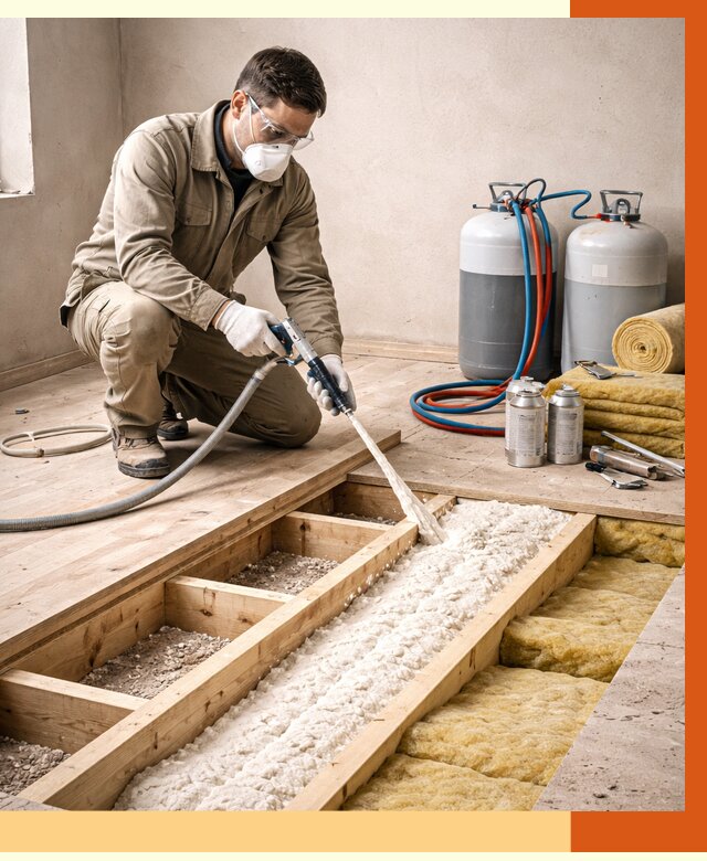 Заполнение полостей межэтажного перекрытия в Ржеве от 4317 руб. | ТепломастерРжв