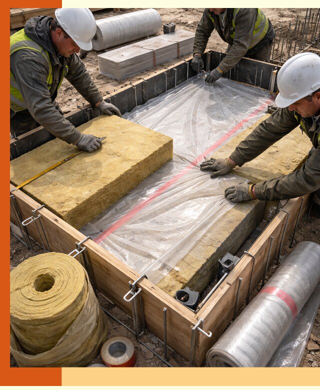 Теплоизоляция опалубки для строительства в Ржеве