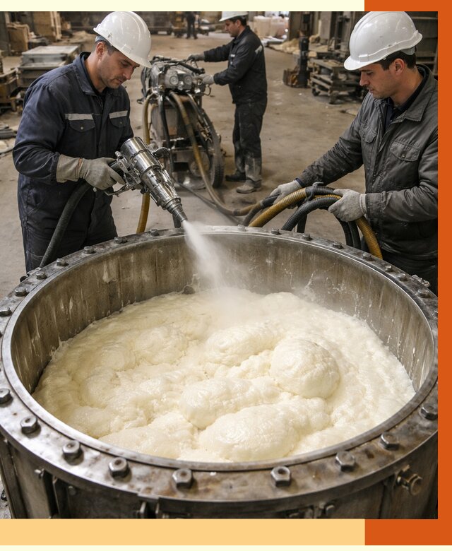 Заливка ППУ в емкости в Ржеве от 7452 руб. — утепление емкости под ключ | ТепломастерРжв