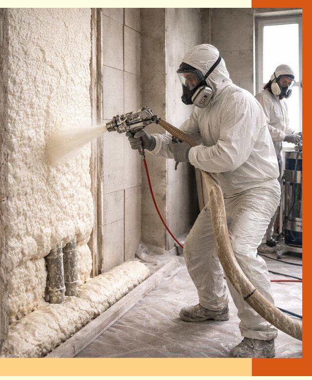 Напыление пенополиуретана в Ржеве от 7709 руб./м2 — услуги и монтаж ППУ | ТепломастерРжв