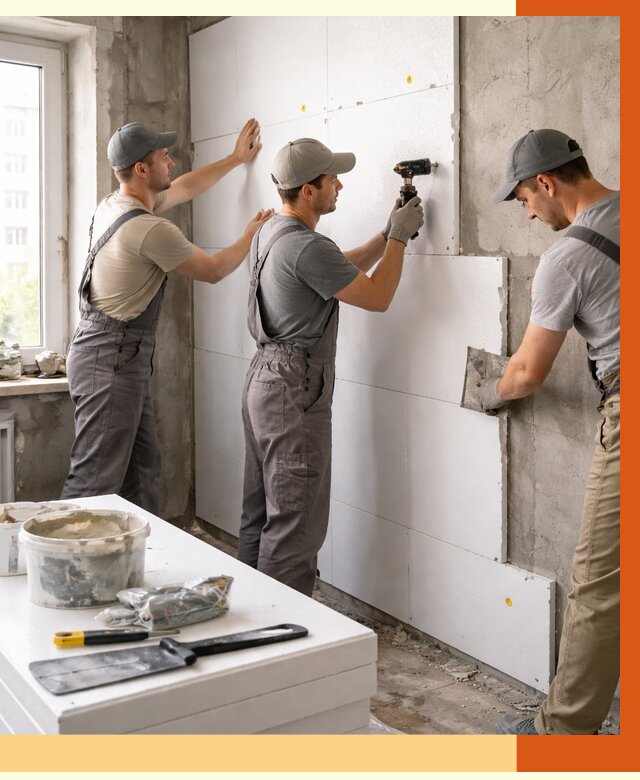 Утепление пенопластом домов и стен в Ржеве от 1902 руб. — ТепломастерРжв